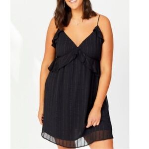 Adult Black Ruffle Dress